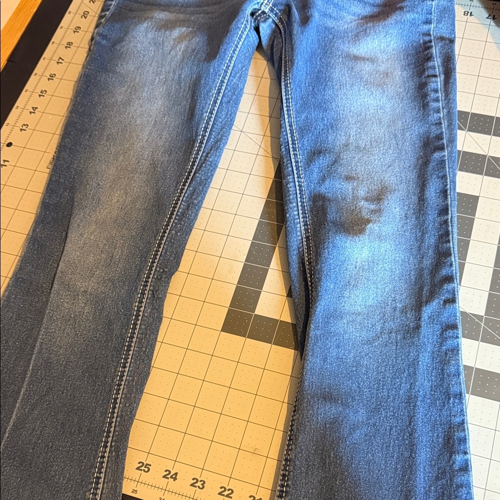 Soundgirl Blue Boot Cut Jeans with Silver Embellishments size 5 - Picture 9 of 13